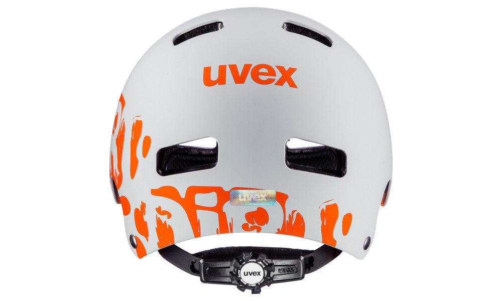 Šalmas Uvex Kid 3 dirtbike light gray-orange - 2