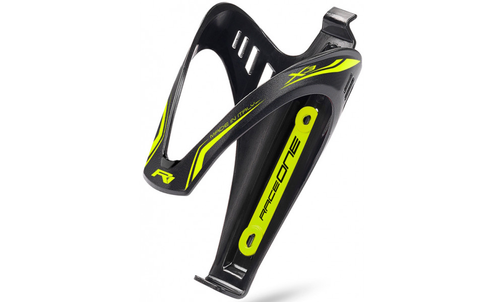 Gertuvės laikiklis RaceOne X3 RACE black-yellow fluo 