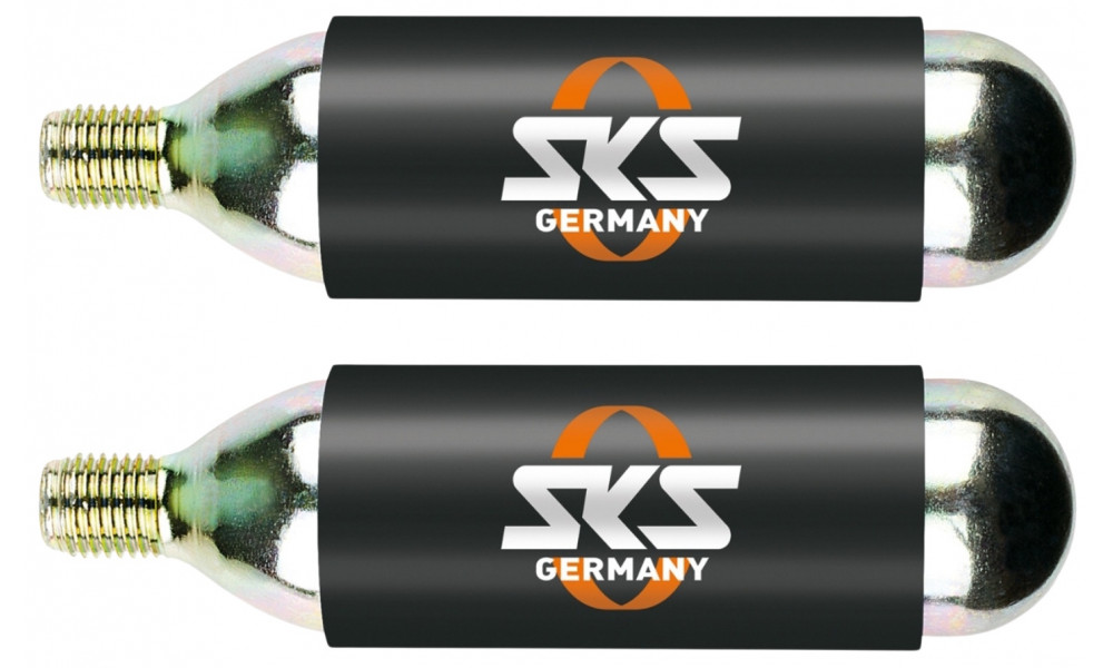 Suspausto oro CO2 balionėlis SKS pompai Airbuster (2x24g), su sriegiu - 2