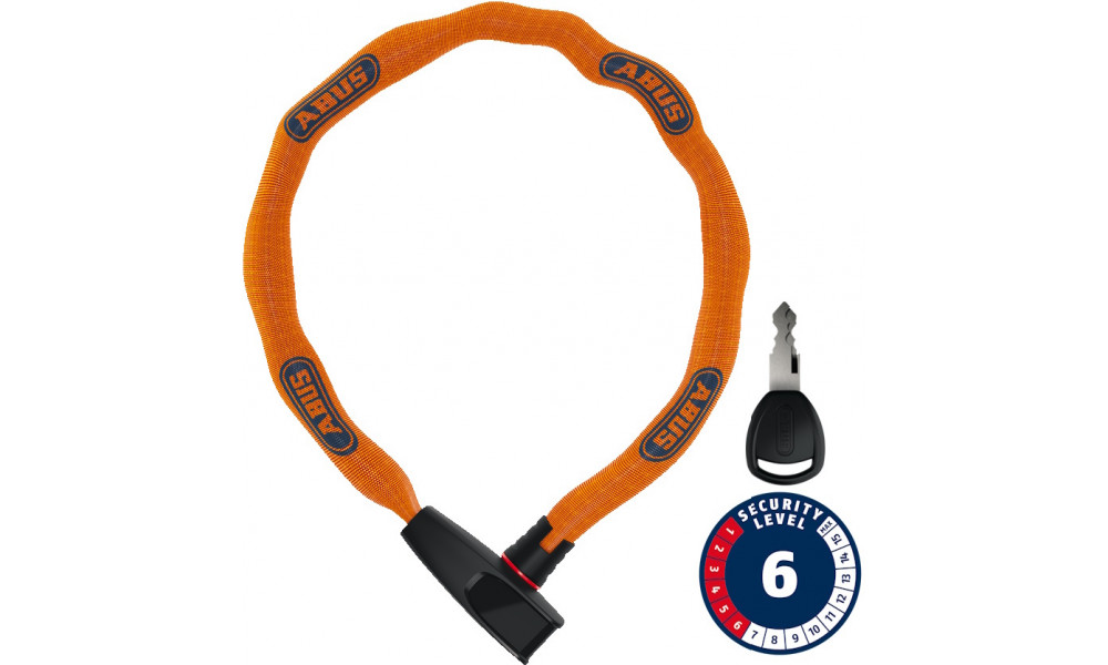 Spyna Abus 6806K/85 NEON orange (square chain) 