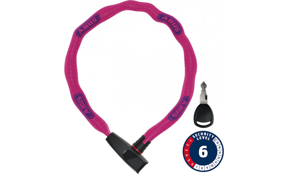 Spyna Abus 6806K/85 NEON pink (square chain) 