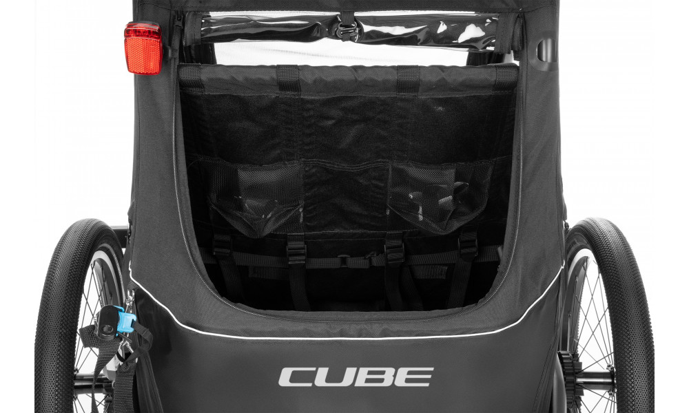 Dviračio priekaba Cube Double CMPT black - 11