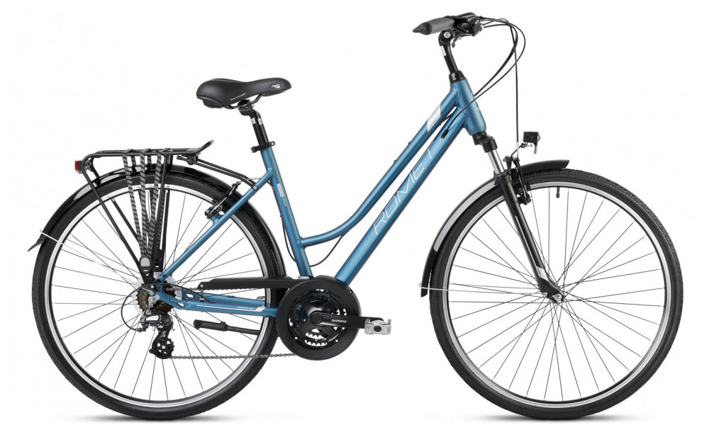 Dviratis Romet Gazela 1 2025 dark blue-silver 