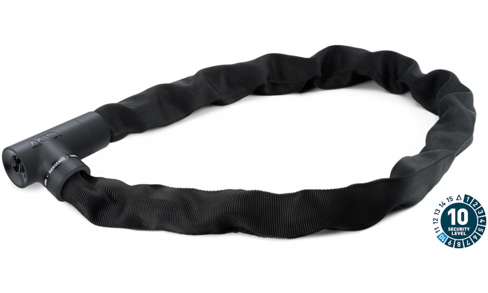 Spyna ACID chain Solid K120 6x1200mm black - 1