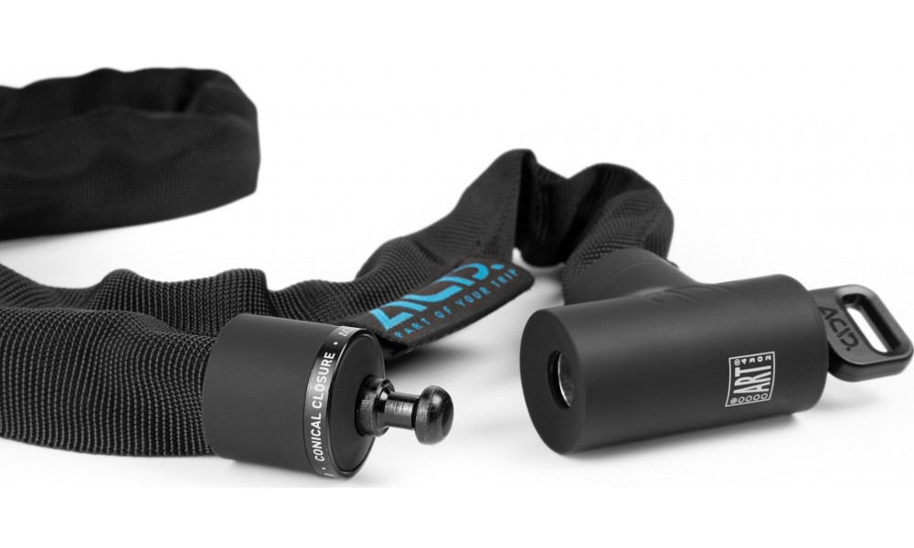 Spyna ACID chain Solid K120 6x1200mm black - 2