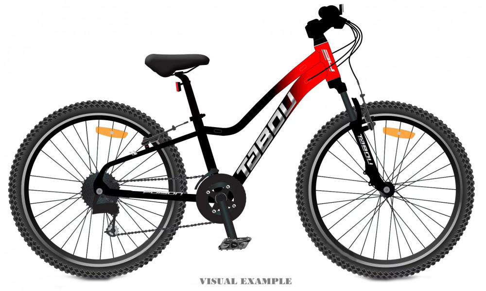 Dviratis Tabou Poison 24 red-black 