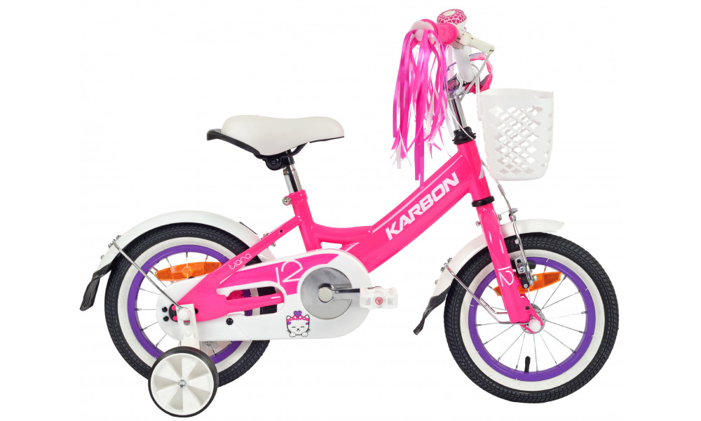 Dviratis Karbon Tiara 12 pink - 1