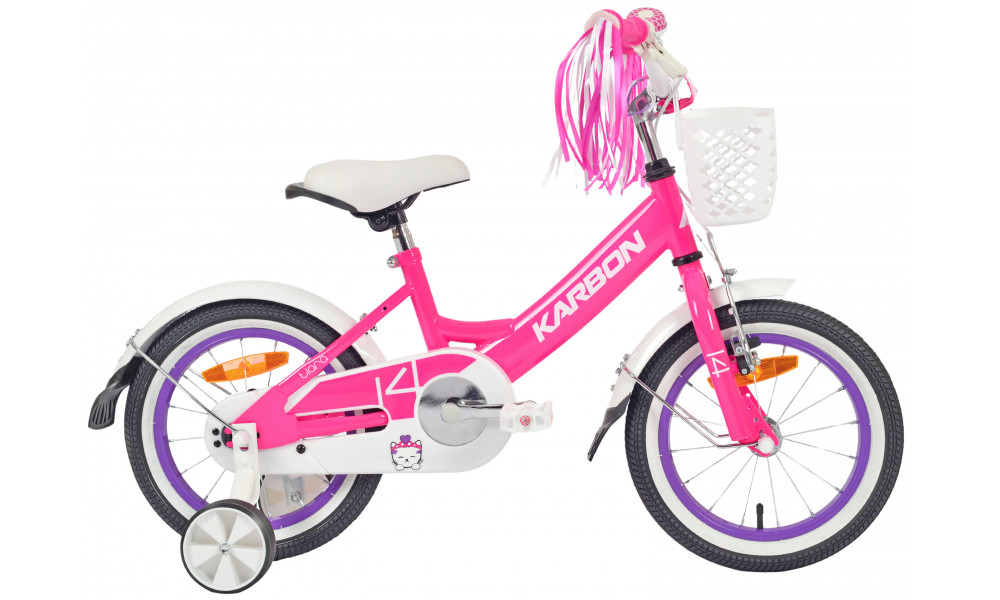 Dviratis Karbon Tiara 14 pink - 1