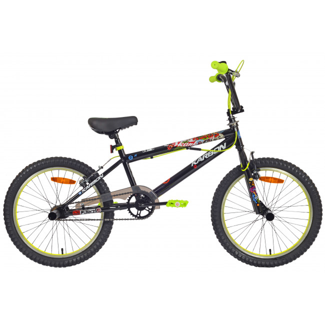Dviratis Karbon BMX 20 black-lime