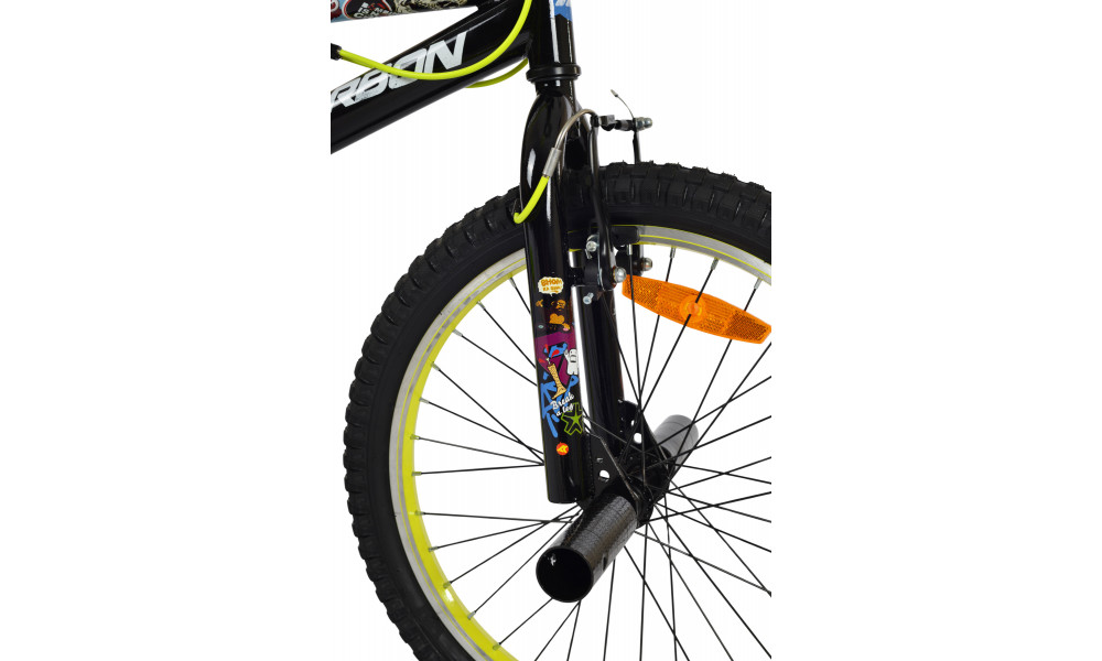 Dviratis Karbon BMX 20 black-lime - 4