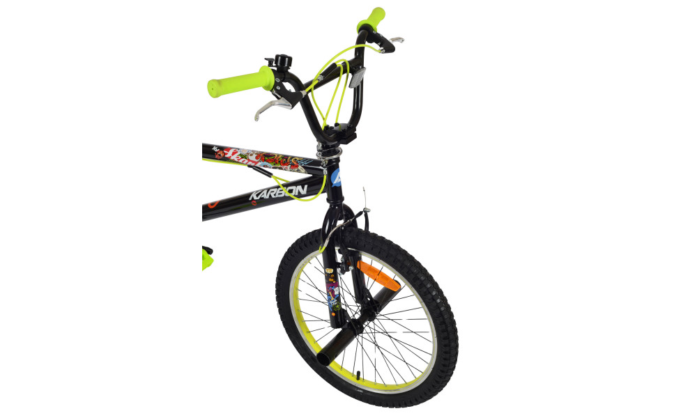 Dviratis Karbon BMX 20 black-lime - 5