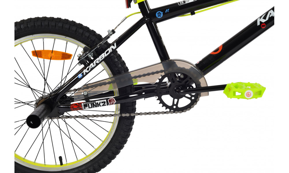 Dviratis Karbon BMX 20 black-lime - 6