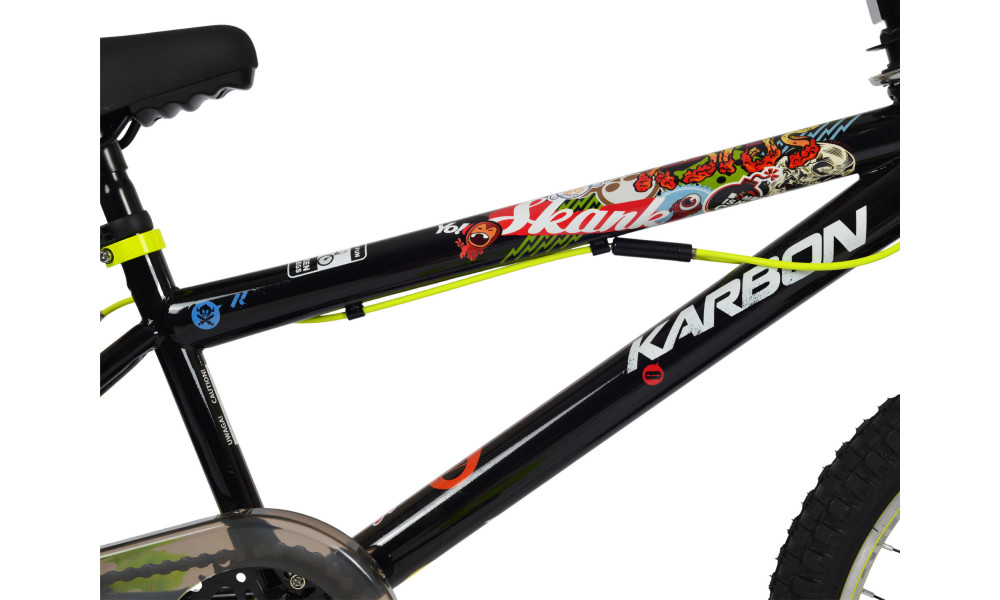 Dviratis Karbon BMX 20 black-lime - 7