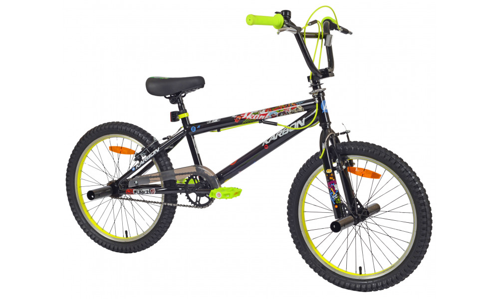 Dviratis Karbon BMX 20 black-lime - 8