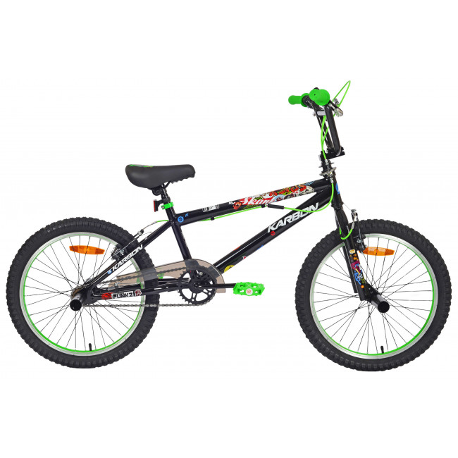 Dviratis Karbon BMX 20 black-green