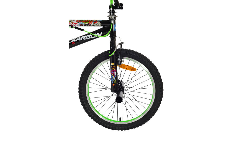 Dviratis Karbon BMX 20 black-green - 8