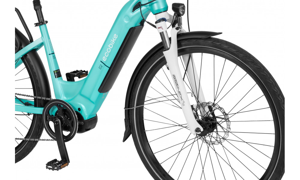 Elektrinis dviratis Ecobike D2 City Menthol 672Wh - 2