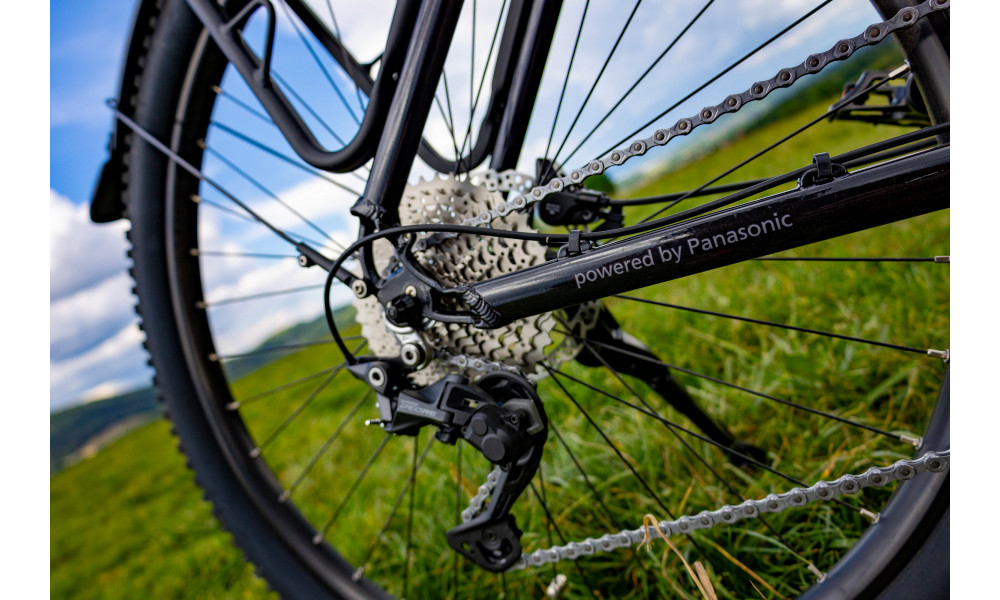 Elektrinis dviratis Ecobike Expedition SUV Black 720Wh - 14