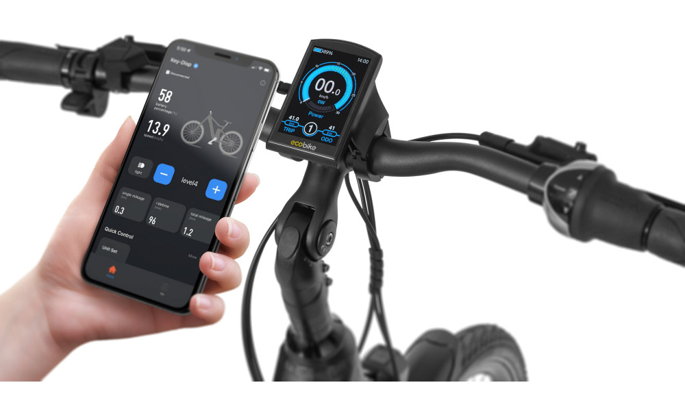 Elektrinis dviratis Ecobike LX Black 556.8Wh - 3