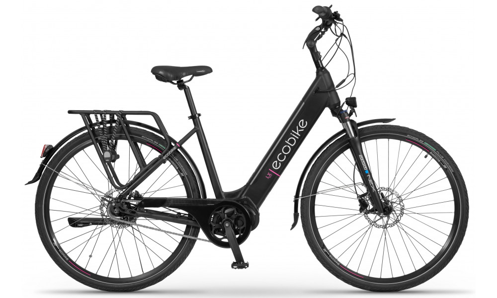 Elektrinis dviratis Ecobike LX Black V2 556.8Wh - 1