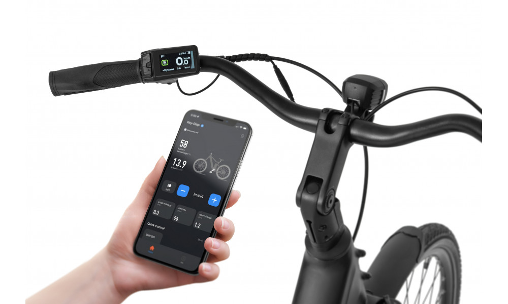 Elektrinis dviratis Ecobike LX100 Automatic Black 504Wh - 5