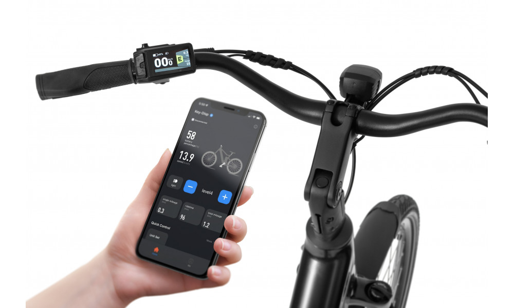 Elektrinis dviratis Ecobike LX100 Black V2 504Wh - 4