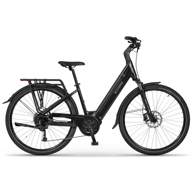 Elektrinis dviratis Ecobike LX100 Black V2 630Wh
