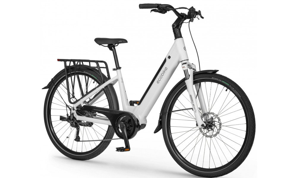 Elektrinis dviratis Ecobike LX100 White V2 630Wh - 5