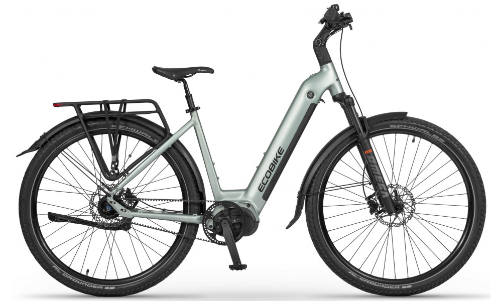 Elektrinis dviratis Ecobike LX400 Arctic Silver 900Wh 