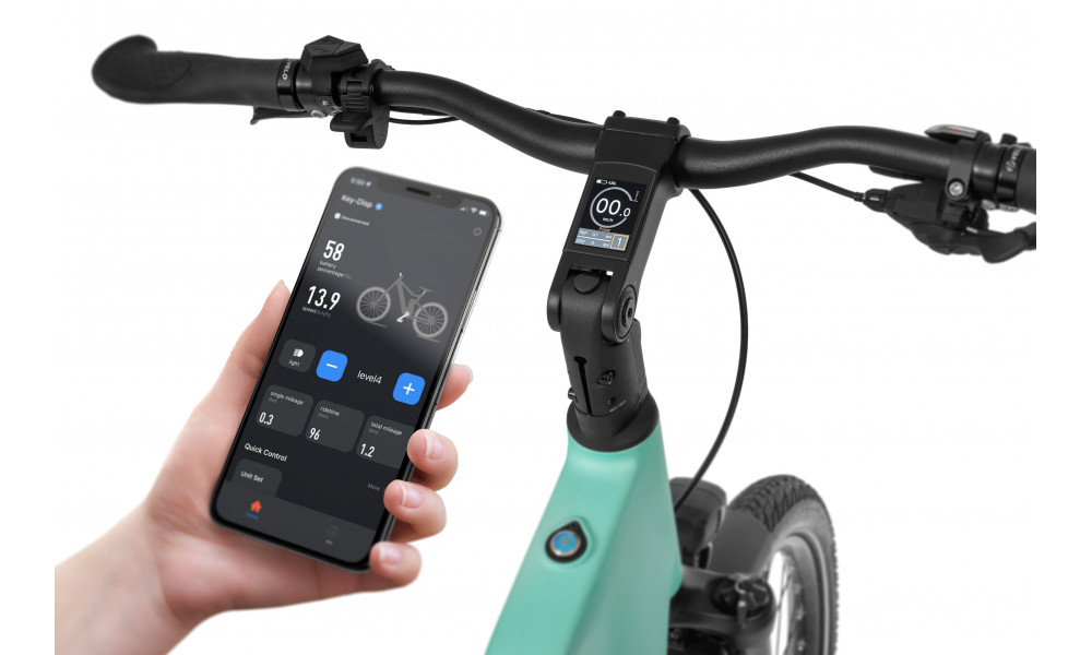 Elektrinis dviratis Ecobike LX500 Mint 960Wh - 10