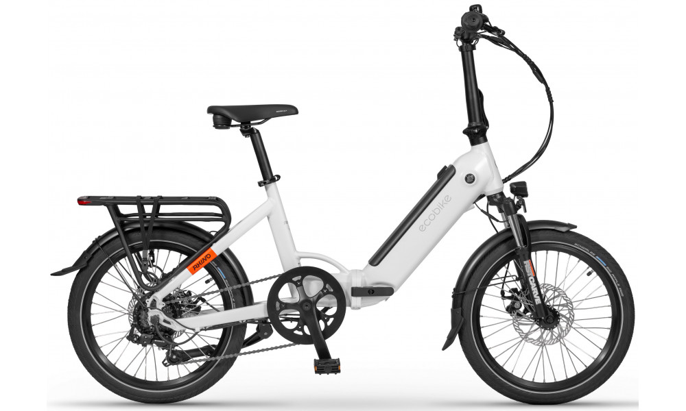 Elektrinis dviratis Ecobike Rhino Arctic White 504Wh - 1
