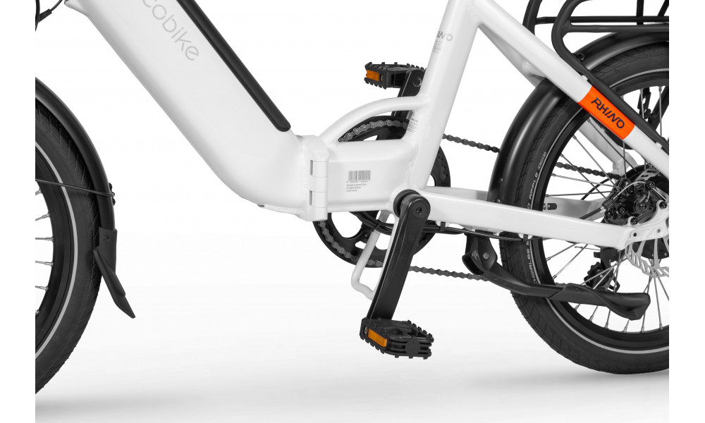 Elektrinis dviratis Ecobike Rhino Arctic White 504Wh - 2