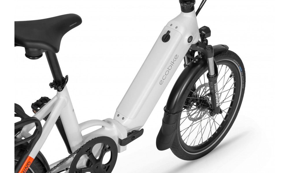 Elektrinis dviratis Ecobike Rhino Arctic White 630Wh - 4