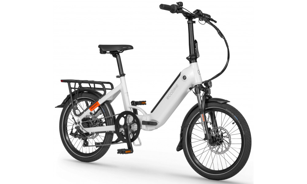Elektrinis dviratis Ecobike Rhino Arctic White 630Wh - 6