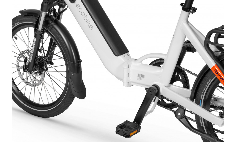 Elektrinis dviratis Ecobike Rhino Arctic White 630Wh - 12