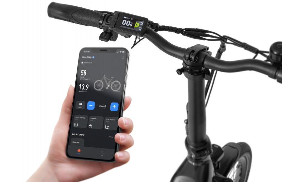 Elektrinis dviratis Ecobike Rhino Black 504Wh - 4