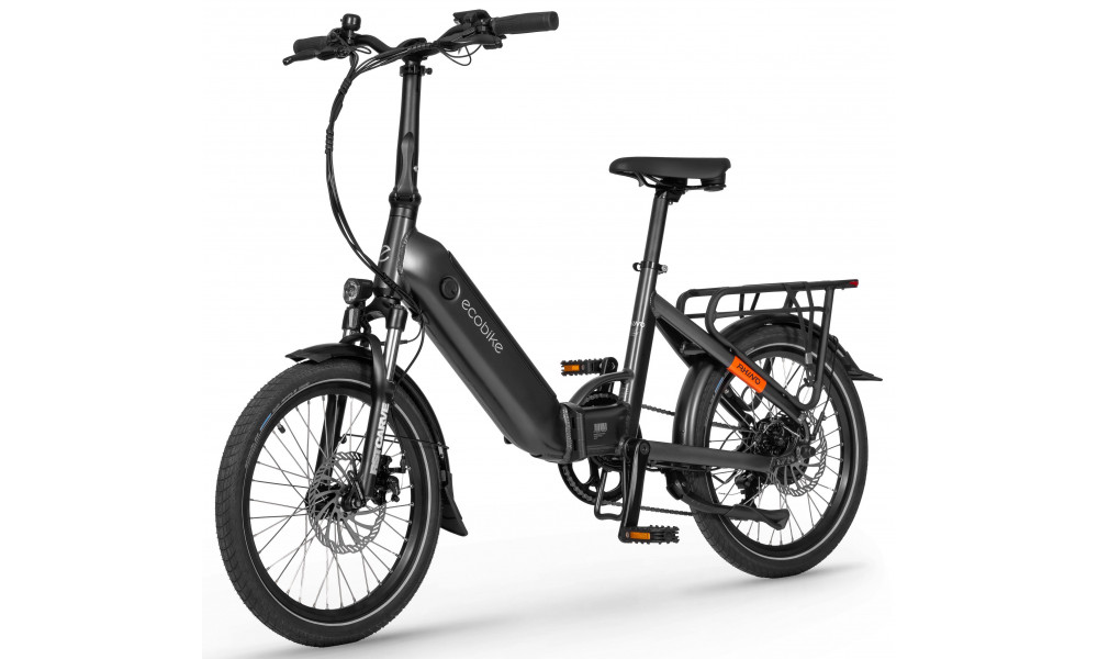Elektrinis dviratis Ecobike Rhino Black 504Wh - 6