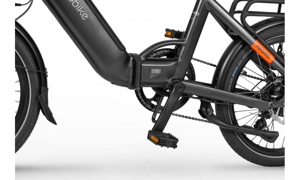 Elektrinis dviratis Ecobike Rhino Black 630Wh - 2