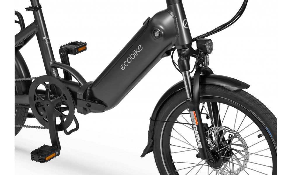 Elektrinis dviratis Ecobike Rhino Black 630Wh - 3
