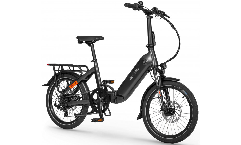 Elektrinis dviratis Ecobike Rhino Black 630Wh - 5