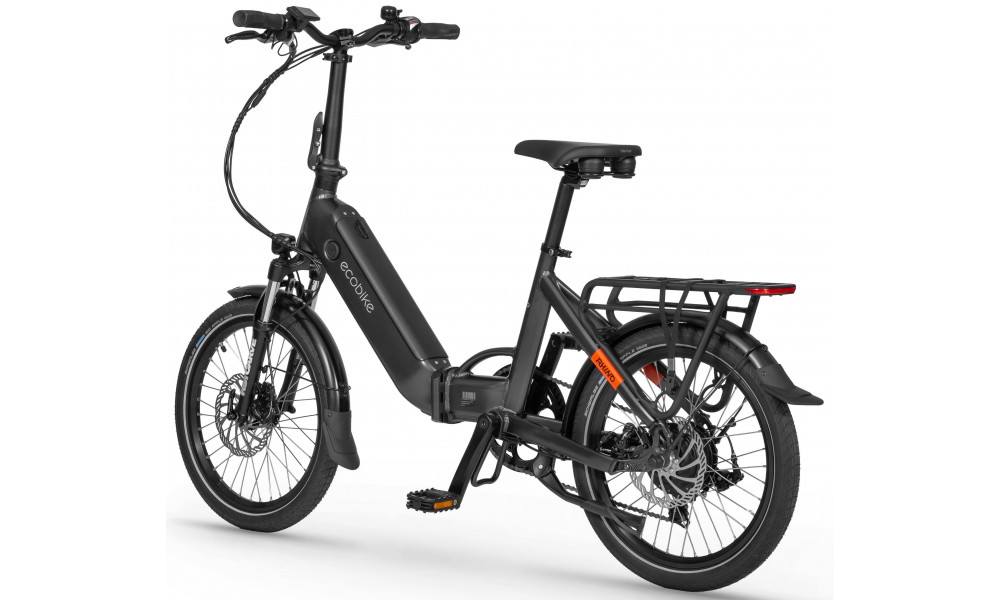 Elektrinis dviratis Ecobike Rhino Black 630Wh - 7