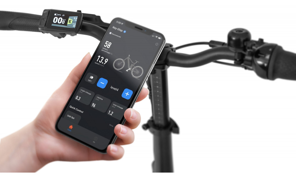 Elektrinis dviratis Ecobike Rhino Cruise Black 504Wh - 3