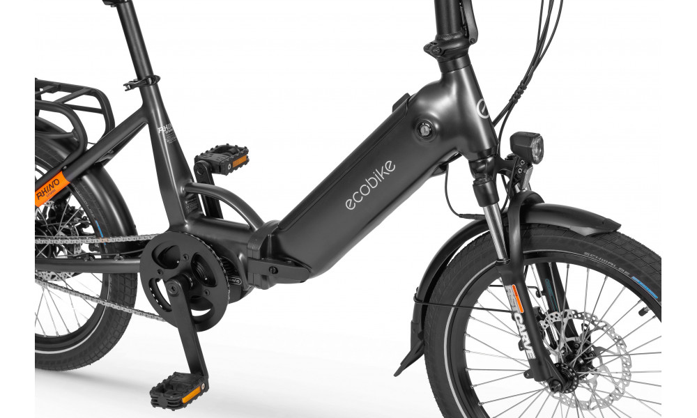 Elektrinis dviratis Ecobike Rhino Cruise Black 630Wh - 2