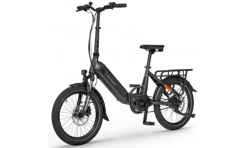 Elektrinis dviratis Ecobike Rhino Cruise Black 630Wh - 8
