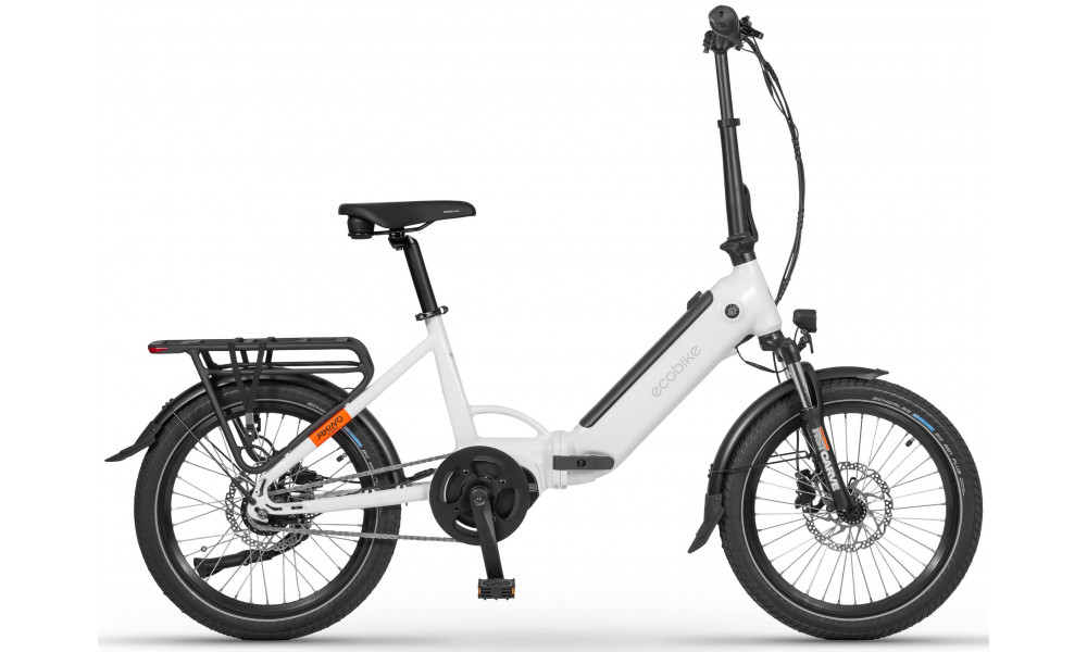 Elektrinis dviratis Ecobike Rhino Cruise White 504Wh - 1