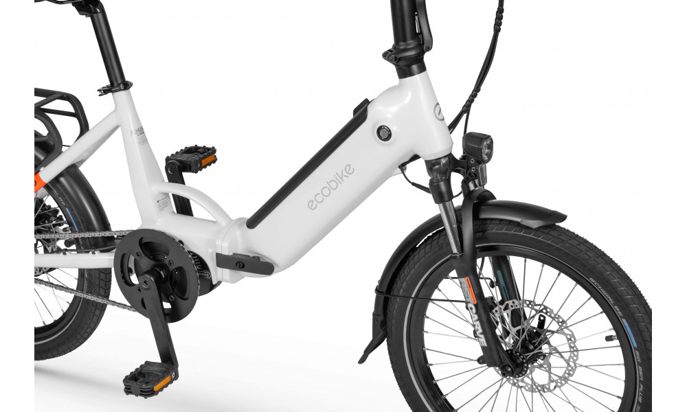 Elektrinis dviratis Ecobike Rhino Cruise White 504Wh - 25