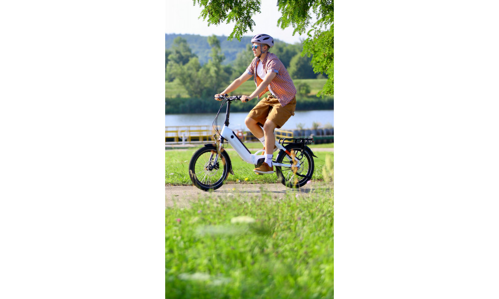 Elektrinis dviratis Ecobike Rhino Cruise White 504Wh - 27