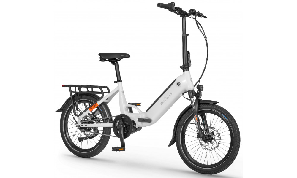 Elektrinis dviratis Ecobike Rhino Cruise White 504Wh - 36