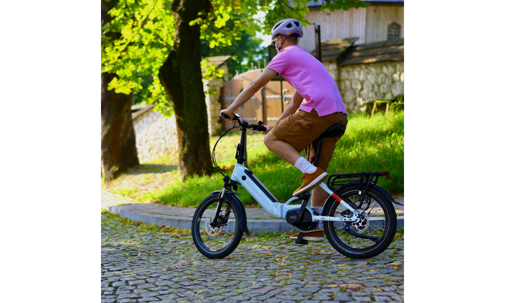 Elektrinis dviratis Ecobike Rhino Cruise White 630Wh - 2