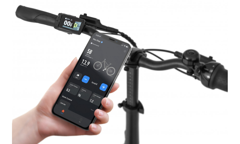 Elektrinis dviratis Ecobike Rhino Cruise White 630Wh - 26